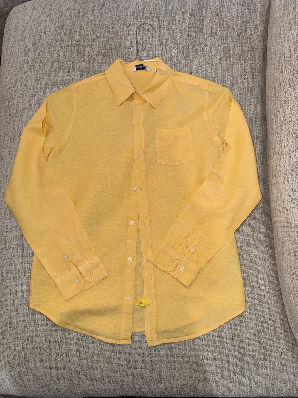 Janie and Jack Yellow Button-Down Shirt